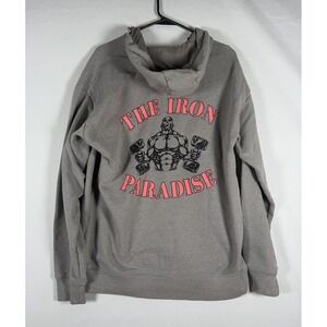 Under Armour Project Rock Heavyweight Terry Hoodie Men's Medium Iron Paradise